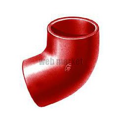 Coude fonte SMU® S 68° - brun-rouge - Ø 200 mm