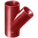 Culotte simple SMU S à 45° - fonte - Ø nominal 75/75 mm