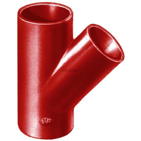 Culotte simple SMU S à 45° - fonte - Ø nominal 150/150 mm