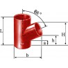 Embranchement Culotte simple SMU S à 68° en fonte diamètre nominal 125-125mm Réf. 156811 PAM