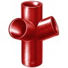 Embranchement Culotte double d'équerre SMU S à 68° en fonte diamètre nominal 75-75mm Réf. 156548 PAM