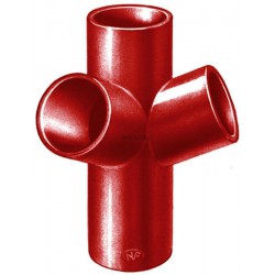 Culotte double d équerre SMU S à 68° - fonte - Ø nominal 100 mm