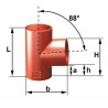 Culotte simple SMU S à 88° - fonte - Ø nominal 100/50 mm