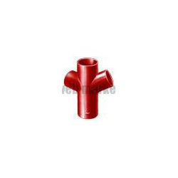 Culotte double 68° SMU® S - fonte brun-rouge - Ø 100/75 mm
