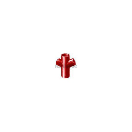 Culotte double 68° SMU® S - fonte brun-rouge - Ø 100/75 mm