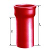 Raccord droit en fonte SME Ø nominal 125mm 15CM Réf. 156160 PAM