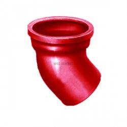 Coude à 45° SME en fonte diamètre nominal 125mm Réf. 156171 PAM