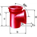 Embranchement Culotte simple SME à 88° en fonte diamètre nominal 125-125mm Réf. 156199 PAM