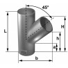 Embranchement Culotte simple SMU Plus à 45° en fonte diamètre nominal 75-75mm Réf. 155344 PAM