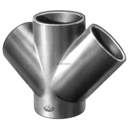 Embranchement Culotte double SMU Plus à 45° en fonte diamètre nominal 100-100mm Réf. 155384 PAM