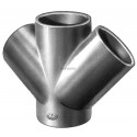 Culotte double 45° SMU® Plus - fonte gris - Ø 150/150 mm