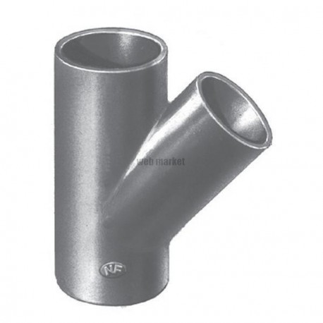 Embranchement Culotte simple SMU Plus à 45° en fonte diamètre nominal 100-50mm Réf. 155365 PAM