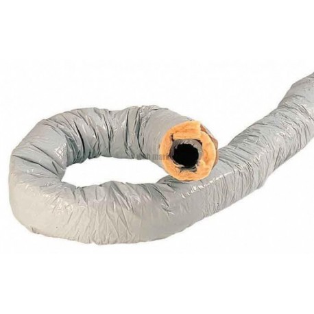 T 127 cr l 6 m - conduit souple pvc calorifuge 6 m diamètre 125 epaisseur 25