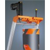 Marchepied aluminium MP Pro - 7 marches - H. de travail 3,44 m