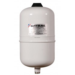 Vase d'expansion à membrane fixe HYDROCHAUD pour eau sanitaire 5 litres pression maxi service 10 bars réf HY5