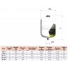 Vase d'expansion à membrane fixe HYDROCHAUD pour eau sanitaire 5 litres pression maxi service 10 bars réf HY5