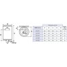 Chauffe eau électrique sur évier THERMOR petite capacité 50 litres étroit Classe énergétique C Réf. 241039