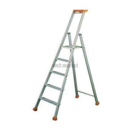 Marchepied aluminium MP Pro - 5 marches - H. de travail 3 m