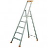 Marchepied aluminium MP Pro - 5 marches - H. de travail 3 m