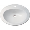Vasque à recouvrement BASTIA Lg : 56 cm Céramique Blanc Réf. 00160000000