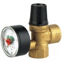 Soupape avec manomètre 20x27 MSM/E30 réf 22L0210731