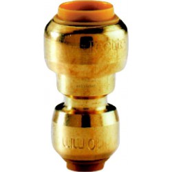 Manchon T240 réduit instantané tectite femelle-femelle D16-12 pour tubes cuivre, PER ou PB réf 4751056