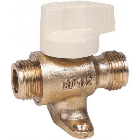 Robinet arrêt G 26x34 MOP 0,5 avec pattes de fixation Réf.22 917020