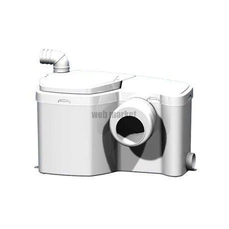 Broyeur haut débit adaptable sur cuvette sortie horizontale relevage 4m horizontal 80m+ un wc et un lave-mains W12