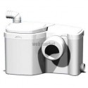 Broyeur haut débit adaptable sur cuvette sortie horizontale relevage 4m horizontal 80m+ un wc et un lave-mains W12