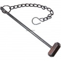 Marteau glace boule aluminium avec chaînette et attache Réf 215008