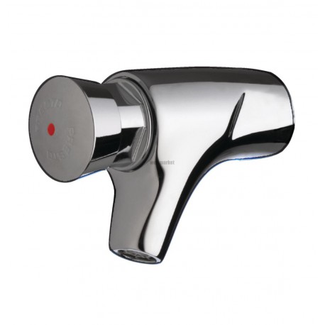 Robinet de lavabo simple P504 S fixation murale eau chaude anti blocage 15 x 21 NF réf. 63120