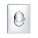 Plaque de commande WC SKATE AIR, double touche ou interrompable, pour mécanisme pneumatique, montage vertical, 156 x 197 mm,