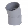 Coude 20° FF PVC pour tube d évacuation gris - Ø 75 mmbrSup