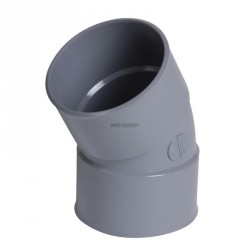 Coude FF 30° - CX33 - PVC gris - Ø 125 mm