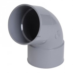 Coude simple FF 67°30 PVC gris Nicoll - Ø 110 mm