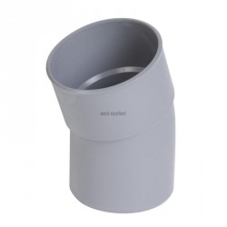 Coude simple MF 20° PVC gris Nicoll - Ø 110 mm
