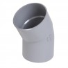 Coude simple MF 30° PVC gris Nicoll - Ø 75 mm