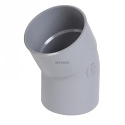 Coude simple MF 30° PVC gris Nicoll - Ø 110 mm