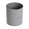 Coulisse FF PVC gris Nicoll - Ø 80 mm