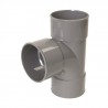 Culotte simple 87°30 FF PVC pour tube d évacuation gris - Ø 90 mm