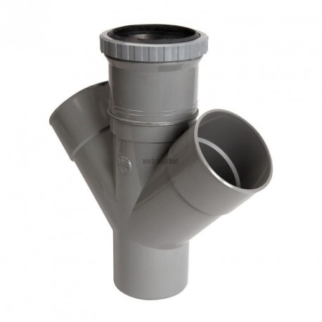 Culotte à joint de dilatation mâle femelle 45° double parallèle diamètre 100mm RMT14