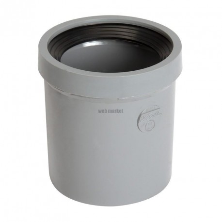 Manchon joint FF PVC gris Nicoll - Ø 100 mm