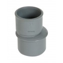 Réduction extérieure excentrée MF PVC gris Nicoll - Ø 110/50 mm