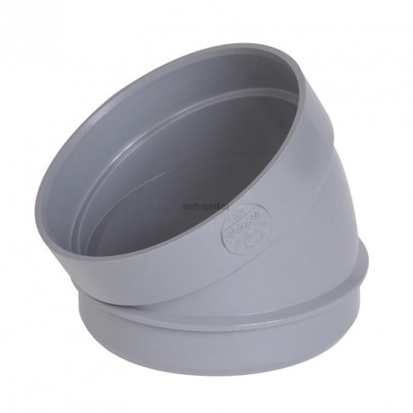 Secteur de coude MF 30° PVC gris Nicoll - Ø 110 mm