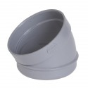 Secteur de coude MF 30° PVC gris Nicoll - Ø 110 mm