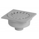 Siphon de cour à emboîture extérieure verticale PVC longueur 150mm SC504G