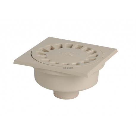 Siphon de cour à emboîture extérieure verticale PVC diamètre 50-40 longueur 150mm SC504S