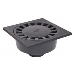 Siphon de cour à emboîture extérieure verticale PVC longueur 250mm SC908