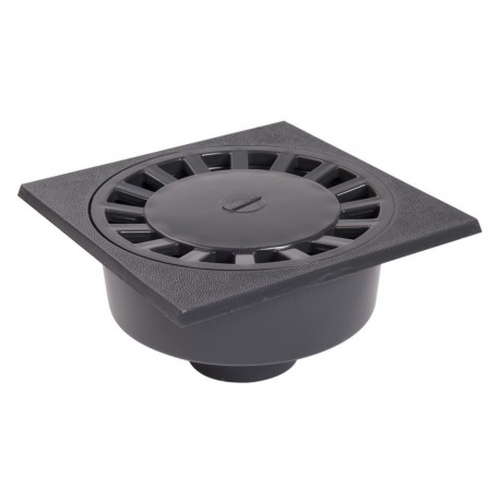 Siphon de cour à emboîture extérieure verticale PVC longueur 250mm SC908