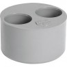 Tampon de réduction MF double PVC gris Nicoll - Ø 110/50/40 mm